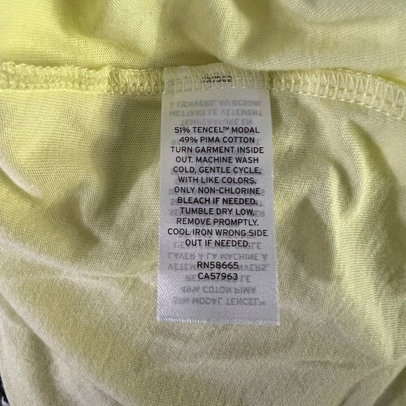 NWOT HALOGEN Yellow Crew Neck Tee‎ (XXL) - Picture 6 of 7